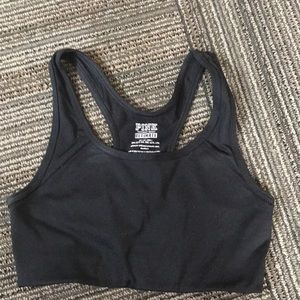 Black sports bra